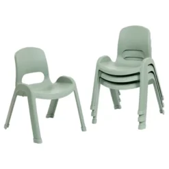 ECR4Kids SitRight Plastic Children’s Chair, Indoors And Outdoors, 11in Seat Height, 4-Pack -Barbie Store GUEST 381185ac 8d2c 4033 82f4 3f6a1f4e03b9