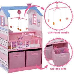 Olivia's Little World Childrens Wooden Doll Changing Station Dollhouse TD-11460W 14 Olivia's Little World Childrens Wooden Doll Changing Station Dollhouse TD-11460W -Barbie Store GUEST 3a1738fc 7e04 4d74 b75e 598b885f4cba