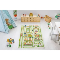 39"x59" Traffic Green 3D Play Rug - IVI -Barbie Store GUEST 3a6308ca 609f 4557 bdf1 d7135ffe86db