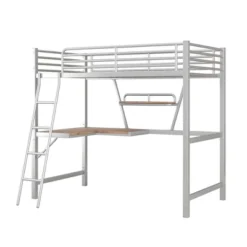 Twin Size Loft Metal Bed With Desk And Shelves - ModernLuxe -Barbie Store GUEST 3b8bea05 c6d4 4efc 8fc2 e5dbdde2aace