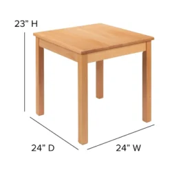 Flash Furniture Kids Natural Solid Wood Table And Chair Set For Classroom, Playroom, Kitchen -Barbie Store GUEST 3bbc143d 24b7 4f0e bf0f 7de1271de2c8 1