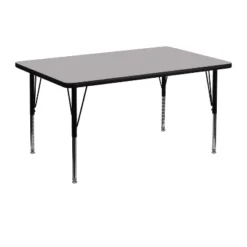 Flash Furniture 30''W X 48''L Rectangular Thermal Laminate Activity Table - Height Adjustable Short Legs -Barbie Store GUEST 3f088a5d c3ec 4a1a 8918 ac81f3d167e5