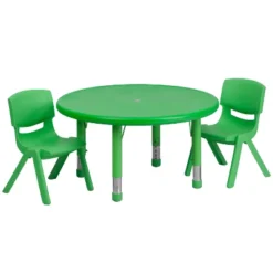 Emma And Oliver 33" Round Plastic Height Adjustable Activity Table Set With 2 Chairs 19 Emma And Oliver 33" Round Plastic Height Adjustable Activity Table Set With 2 Chairs -Barbie Store GUEST 3fc3900a c6da 4aba 8d2b 0b5f6306e3a4