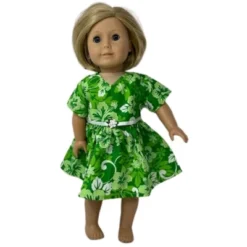 Doll Clothes Superstore Size 5 Girl Matching Girl & Doll Green Dress -Barbie Store GUEST 40ab29c4 74c3 4301 9d49 e184b6020d5d