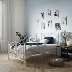 Twin Kids' Bombay Metal Bed White - Room & Joy -Barbie Store GUEST 41e19b4b eb83 4160 b3ac 6ba03b645cf2