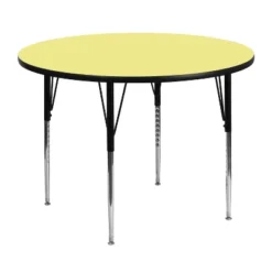 Flash Furniture 48'' Round Thermal Laminate Activity Table - Standard Height Adjustable Legs -Barbie Store GUEST 42a5c86f 9e17 4468 940d 07a851df89f9
