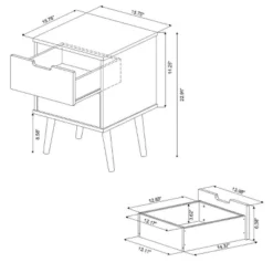 Modern Kids' Nightstand White - Pillowfort™ 15 Modern Kids' Nightstand White - Pillowfort™ -Barbie Store GUEST 43187505 1f27 4b45 8d32 b1cd213ac469