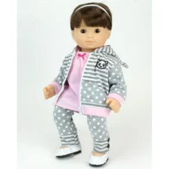 Sophia's - 15" Doll - Panda Bear Hooded Sweatshirt, Tunic & Polka Dot Leggings - Light Pink 9 Sophia's - 15" Doll - Panda Bear Hooded Sweatshirt, Tunic & Polka Dot Leggings - Light Pink -Barbie Store GUEST 443113c5 b592 4746 9138 cb9f7b509fef