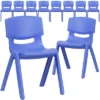 Flash Furniture 10 Pack Plastic Stackable School Chair With 13.25" Seat Height -Barbie Store GUEST 46ce0962 ef35 44fb 88b6 04db70a7dc80