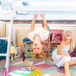 Max & Lily Twin Low Loft Bed With Slide -Barbie Store GUEST 4734ea1a 733b 4be2 8f30 c23ea276b7fd