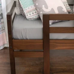 Twin Indy Solid Wood Low Loft Bed Walnut - Saracina Home -Barbie Store GUEST 477d014b ca9f 421f a774 50b8fe69b59d