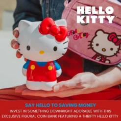 Silver Buffalo Sanrio Hello Kitty 6-Inch Ceramic Figural Coin Bank Storage -Barbie Store GUEST 478d54a2 95a2 4ce8 ac19 2c10b4c104d7