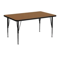 Flash Furniture 30''W X 48''L Rectangular Thermal Laminate Activity Table - Height Adjustable Short Legs -Barbie Store GUEST 47e2d040 c25c 4f37 a7ed 290ad8be57d5
