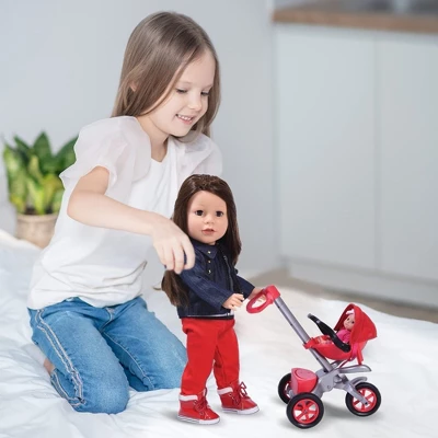 The New York Doll 18 Inch Doll Accessory Baby Stroller 4 The New York Doll 18 Inch Doll Accessory Baby Stroller - Image 2