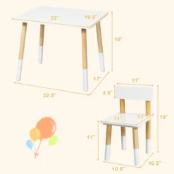 Costway Kids Wooden Table & 2 Chairs Set Children Activity Table Set 17 Costway Kids Wooden Table & 2 Chairs Set Children Activity Table Set -Barbie Store GUEST 4aeda5ea 3f8b 449b aedf 5bcb45f13cff