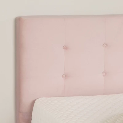 Maliza Upholstered Complete Platform Bed Pale Pink - South Shore 9 Maliza Upholstered Complete Platform Bed Pale Pink - South Shore - Image 7