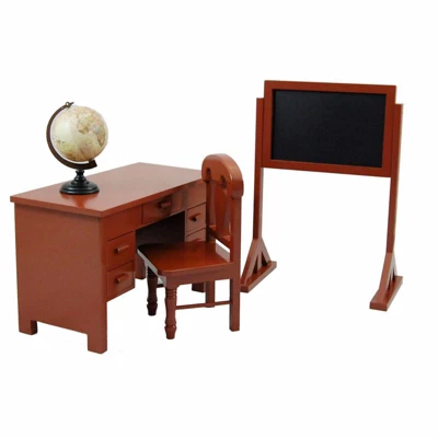 The Queen's Treasures Vintage Wooden 18 Inch Doll School Teachers Desk 5 The Queen's Treasures Vintage Wooden 18 Inch Doll School Teachers Desk - Image 3