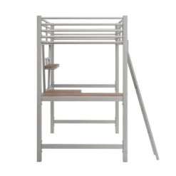 Twin Size Loft Metal Bed With Desk And Shelves - ModernLuxe -Barbie Store GUEST 4f6c50ef 29c2 492a 971c 6524f2a8c524