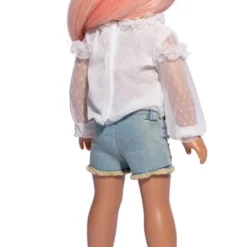 I'M A GIRLY White Blouse With Lace Details Outfit For 18" Fashion Doll -Barbie Store GUEST 50a98991 b1eb 4cad 81af 9b38d4e19672