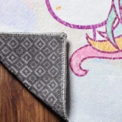 Unicorn Rainbow Colorful Kids Playroom Nursery Washable Indoor Area Rug By Blue Nile Mills -Barbie Store GUEST 51dc2c3d 074f 4c82 88ad 0c6d902becbf