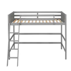 Twin Size Wood Loft Bed With Ladder-ModernLuxe -Barbie Store GUEST 51e4289b 78dd 46b0 9f88 b5d42fc7a7e3