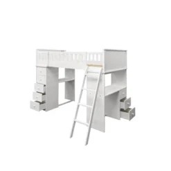 Twin Willoughby Kids' Loft Bed White - Acme Furniture -Barbie Store GUEST 5270aac4 ec31 49e9 b6b6 0fe478e9cd10