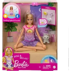 Barbie Self-Care Rise & Relax Doll With Yellow Puppy -Barbie Store GUEST 53427072 be57 46fd a7e6 99cc64abe6c2
