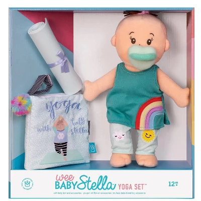 Manhattan Toy Wee Baby Stella 12" Soft Baby Doll With Yoga Set 3 Manhattan Toy Wee Baby Stella 12" Soft Baby Doll With Yoga Set