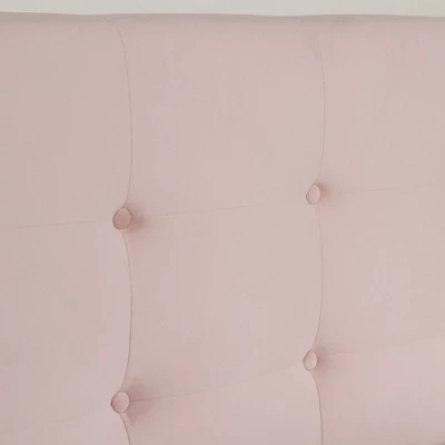 Maliza Upholstered Complete Platform Bed Pale Pink - South Shore 7 Maliza Upholstered Complete Platform Bed Pale Pink - South Shore - Image 5