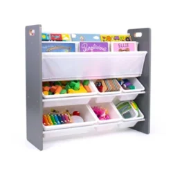 Read N Play 6 Bin Organizer & 2 Tier Bookrack White - Humble Crew -Barbie Store GUEST 552e0e29 3cd9 4430 a133 836a33de74b5