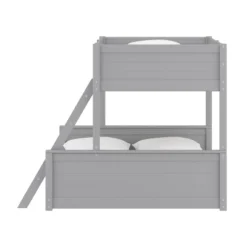 Twin Over Full Capri Wood Bunk Bed Gray - Hillsdale Furniture -Barbie Store GUEST 5554f9b7 99cc 4c4e 840c b21da6a8a53f