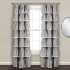 52"x84" Ruffle Window Curtain Panel - Lush Décor 10 52"x84" Ruffle Window Curtain Panel - Lush Décor -Barbie Store GUEST 5686fda8 c2bc 4e1d 9a3f 1299ed23c31f