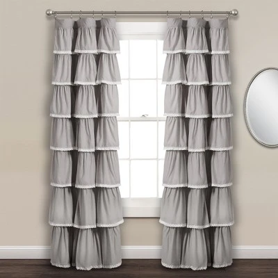 52"x84" Ruffle Window Curtain Panel - Lush Décor 6 52"x84" Ruffle Window Curtain Panel - Lush Décor - Image 4