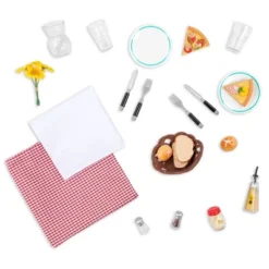 Our Generation Dining Table & Chairs Furniture Set With Play Food For 18" Dolls - Pizza With You -Barbie Store GUEST 5710a6dd e7d4 47ed 9263 c71a782ab87e