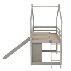Twin Size House Shape Loft Bed With Wardrobe, Slide And Pullout Desk - ModernLuxe 20 Twin Size House Shape Loft Bed With Wardrobe, Slide And Pullout Desk - ModernLuxe -Barbie Store GUEST 5728f5a6 f5ba 4787 9849 6efac328da41