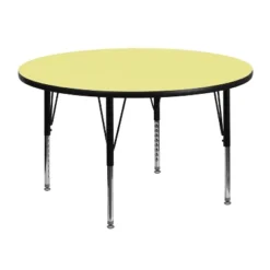 Flash Furniture 48'' Round Thermal Laminate Activity Table - Height Adjustable Short Legs -Barbie Store GUEST 5a590250 574a 4573 9347 953634ca5733 1