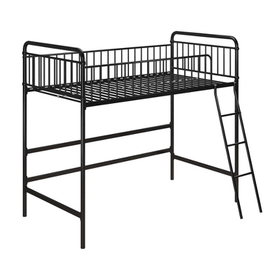 Twin Kaila Metal Loft Bed Black - Room & Joy 8 Twin Kaila Metal Loft Bed Black - Room & Joy - Image 6