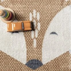 NuLOOM Talia Bashful Fox Kids Machine Washable Area Rug 15 NuLOOM Talia Bashful Fox Kids Machine Washable Area Rug -Barbie Store GUEST 5b148819 b501 4741 9320 d89085a39cc2