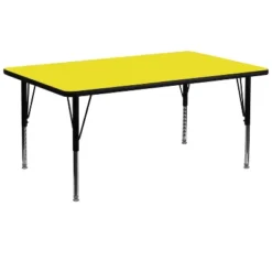 Flash Furniture 30''W X 72''L Rectangular HP Laminate Activity Table - Height Adjustable Short Legs -Barbie Store GUEST 5bbd760a 0304 4719 ae15 db5548928c09