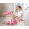 Badger Basket Scrollwork Metal Doll Loft Bed With Daybed And Bedding - White/Pink 2 Badger Basket Scrollwork Metal Doll Loft Bed With Daybed And Bedding - White/Pink -Barbie Store GUEST 5cb43135 16da 46e5 895c ca12ba384a1f