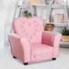 Qaba Kids Sofa Toddler Tufted Upholstered Sofa Chair Princess Couch Furniture With Diamond Decoration For Preschool Child, Pink -Barbie Store GUEST 5d5f8846 8c69 47ca 982b d880348027a7