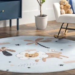 NuLOOM Jalissa Lion Dreams Machine Washable Kids Area Rug -Barbie Store GUEST 5d7ebb67 e496 4fb1 9fd6 105dbe2aca3f