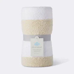 Chenille Stripe Baby Blanket - Khaki And White Stripes - Cloud Island™ -Barbie Store GUEST 5e253cb6 9de0 47c7 8cf0 6bcbbfffa040