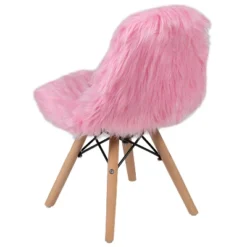 Emma And Oliver Kids Shaggy Dog Accent Chair - Desk Chair - Playroom Chair -Barbie Store GUEST 5e665fa8 76dd 4929 8c50 954008b81a9f
