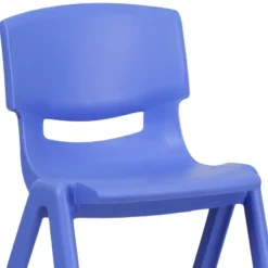 Flash Furniture 4 Pack Blue Plastic Stackable School Chair With 13.25'' Seat Height -Barbie Store GUEST 5ed2d329 453c 4058 972e 2a1149a0c810