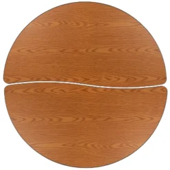 Emma And Oliver 2 Piece 47.5" Circle Collaborative Grey Kids Adjustable Activity Table Set -Barbie Store GUEST 5fc30b2c 772a 4ff0 ab78 b9e3a026e13e