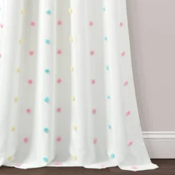 42"x84" Kids' Rainbow Tufted Dot Single Window Curtain Panel - Lush Décor -Barbie Store GUEST 6057f04e 0ec0 4efb 81c5 b9d41c24ecf3