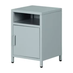 Sweedi Metal 1-Door Nightstand - South Shor -Barbie Store GUEST 60975de6 9cd1 486d b734 42d041679557