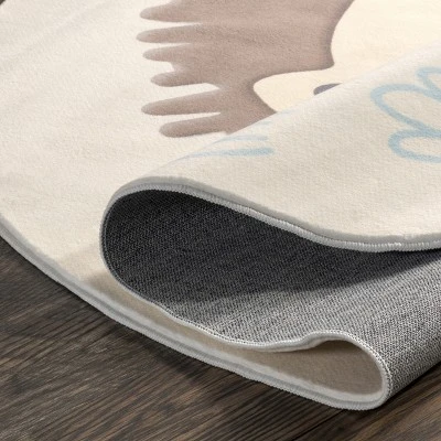 NuLOOM Ellia Cheerful Lion Machine Washable Kids Area Rug 5 NuLOOM Ellia Cheerful Lion Machine Washable Kids Area Rug - Image 3