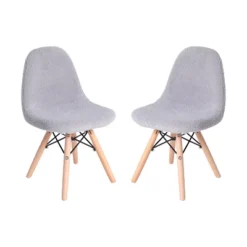 Merrick Lane Set Of 2 Children's Lyon Faux Shearling Accent Chairs, Modern Accent Chair For Bedroom, Entryway, And Living Room -Barbie Store GUEST 639a57bb 115a 471c a597 381cd1956f62